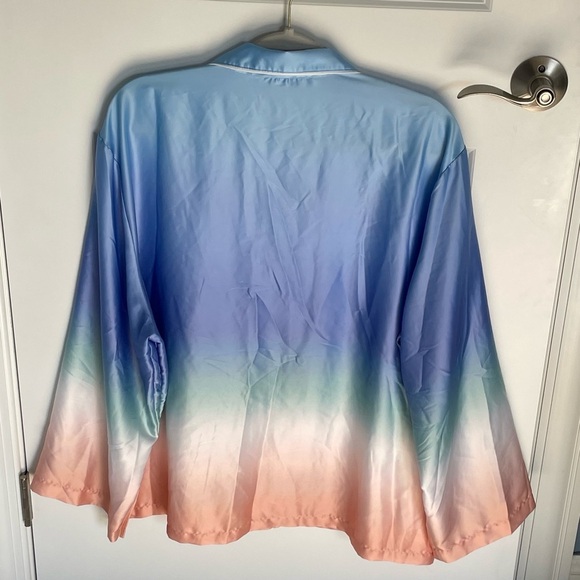 New! Victoria's Secret Satin Blue Ombre Pajama Set Size XXL nwot 47505 - Picture 7 of 16
